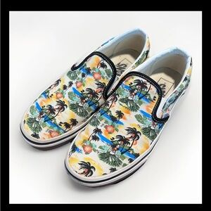 Vans Floral Island Print Slip-On Shoes